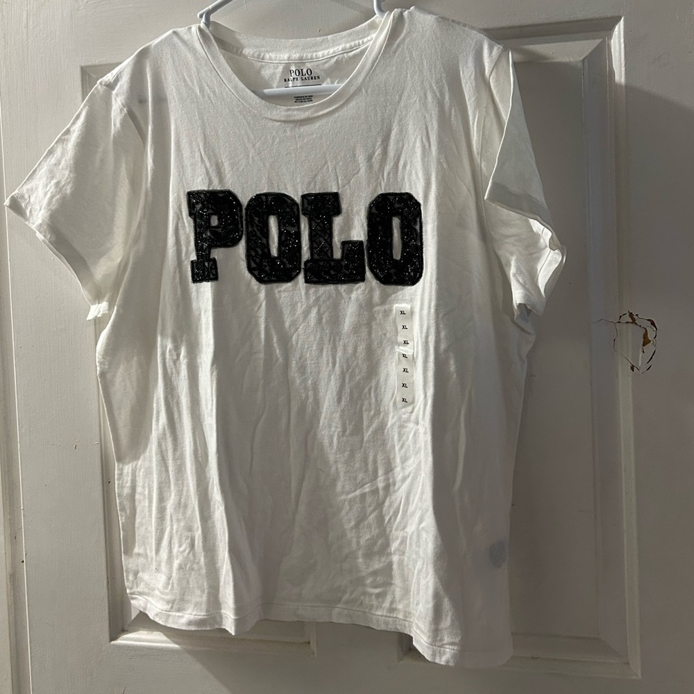 Polo by Ralph Lauren White Tee with Black Logo